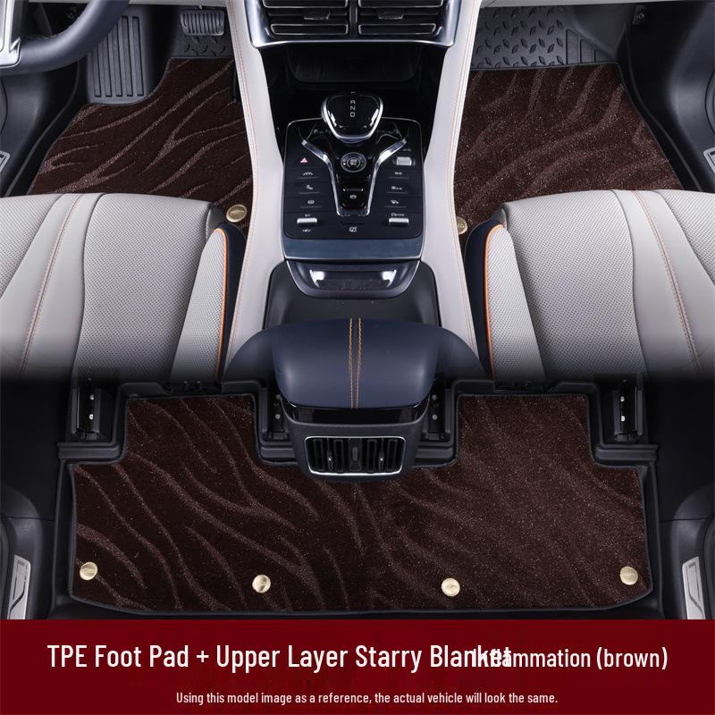 Eco-Friendly TPE Car Floor Mats - Thick, Wear-Resistant Interior Accessories