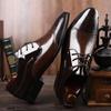 Newest Italian Oxford Shoe Men Luxury Patent Leather Wedding Shoe Pointed Dress Shoe Classic Derbies Plus Size48
