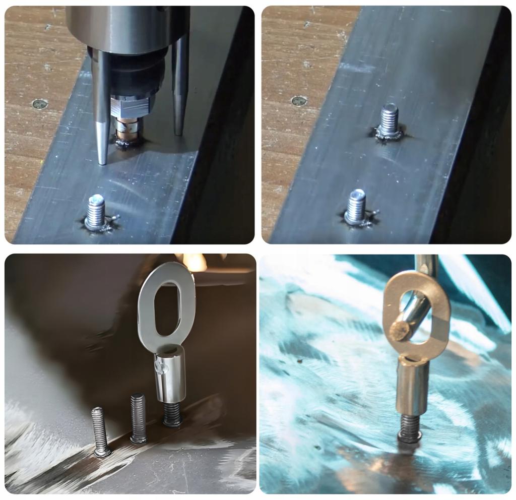 Electrode for welding M5 body sheet metal studs, screws, rivets, nails