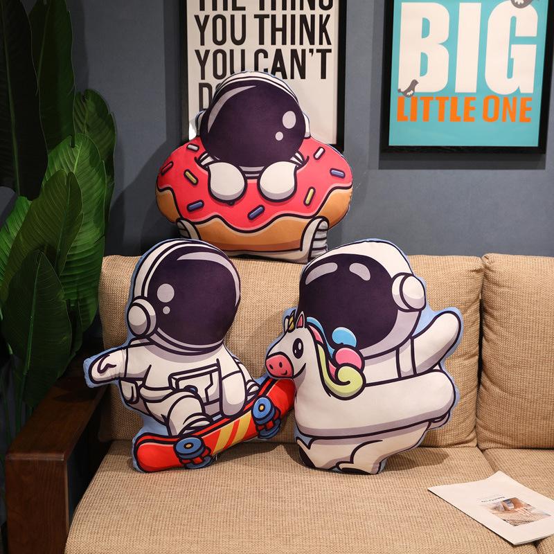 Creative Astronaut Throw Pillow Plush Toy Home Sofa Cushion Decoration Girl Holding Sleeping Doll