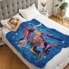 K-Pop Demon Hunters Fan Gifts Blanket Anime Flannel Throw Blanket Suitable Home Leisure Camping Travel Multifunctional Blanket