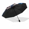 1pc Suicide Squad Artwork Umbrella with Plastic Handle,Cartoon Pattern,Suitable for All Seasons Multi-functional Umbrella546