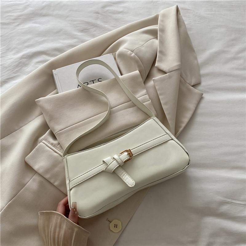 French Trend Personalized Versatile Casual Commuter Armpit Bag Women's Fashion New Simple Solid Color Premium Shoulder Bag