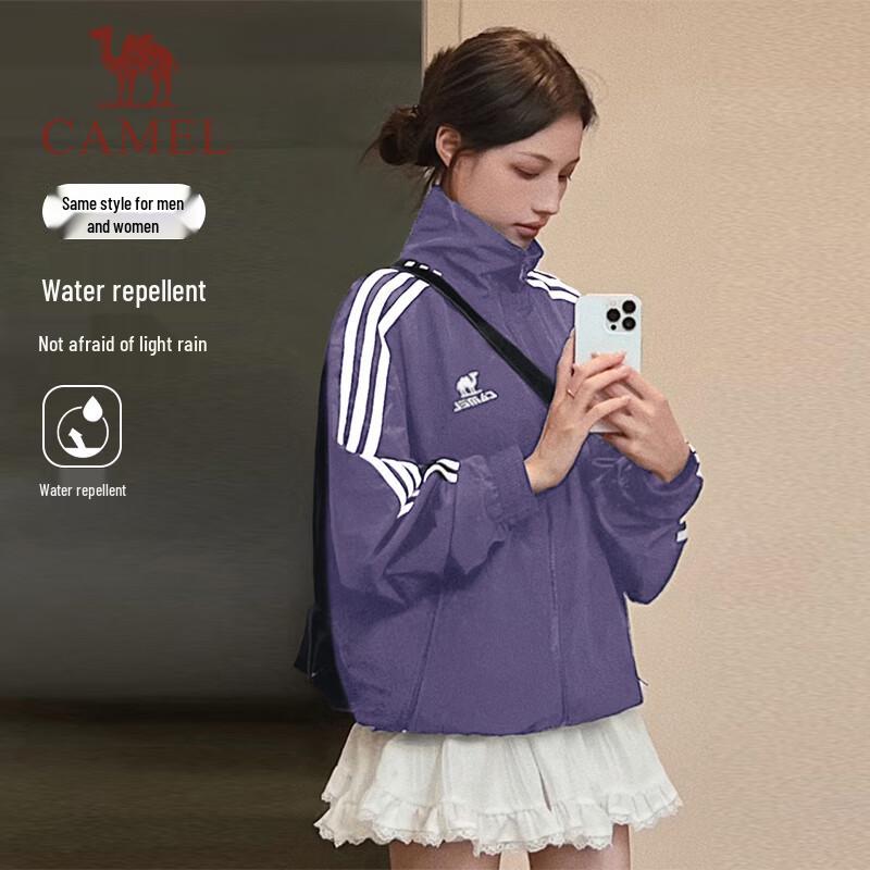 CAMEL Unisex Casual Stand-Collar Jacket XL
