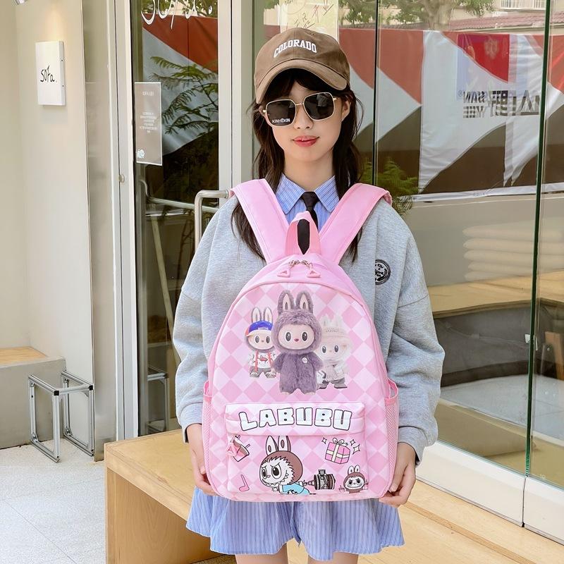 School bag new trend cartoon large capacity lightweight burden reduction fresh fashion casual backpack