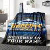 Name Custom Denver Nuggets Print Flannel Blanket High Quality Warm Comfortable Cover for All Seasons Perfect for Gifts Home Decor