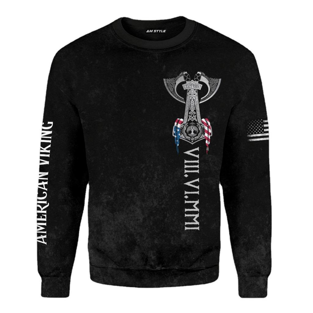 Four-season Trendy Casual Long-sleeved Base Shirt Personalized 3D Digital Round Neck Pullover Print Sweatshirt