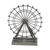 Zinc Alloy Craft Ferris Wheel Display Piece With Rotating Mechanism Landmark Building Collection Ornament Home Decors
