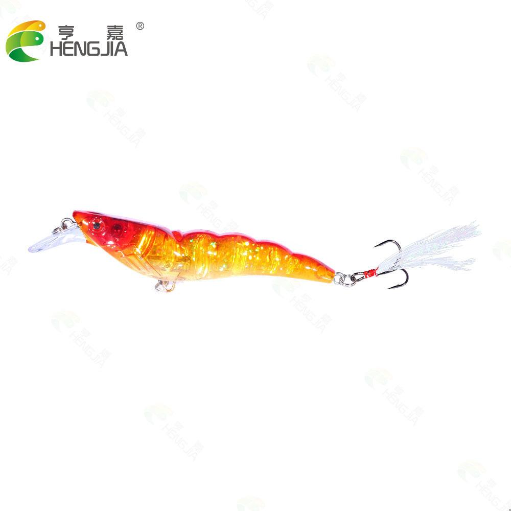 

12CM 13.3G Full-Shrimp Imitation Lure Bait with Feather Hook Specialized for Sharp-S Military Fish Long-Range Casting Sinking Lu 12CM-13.3G