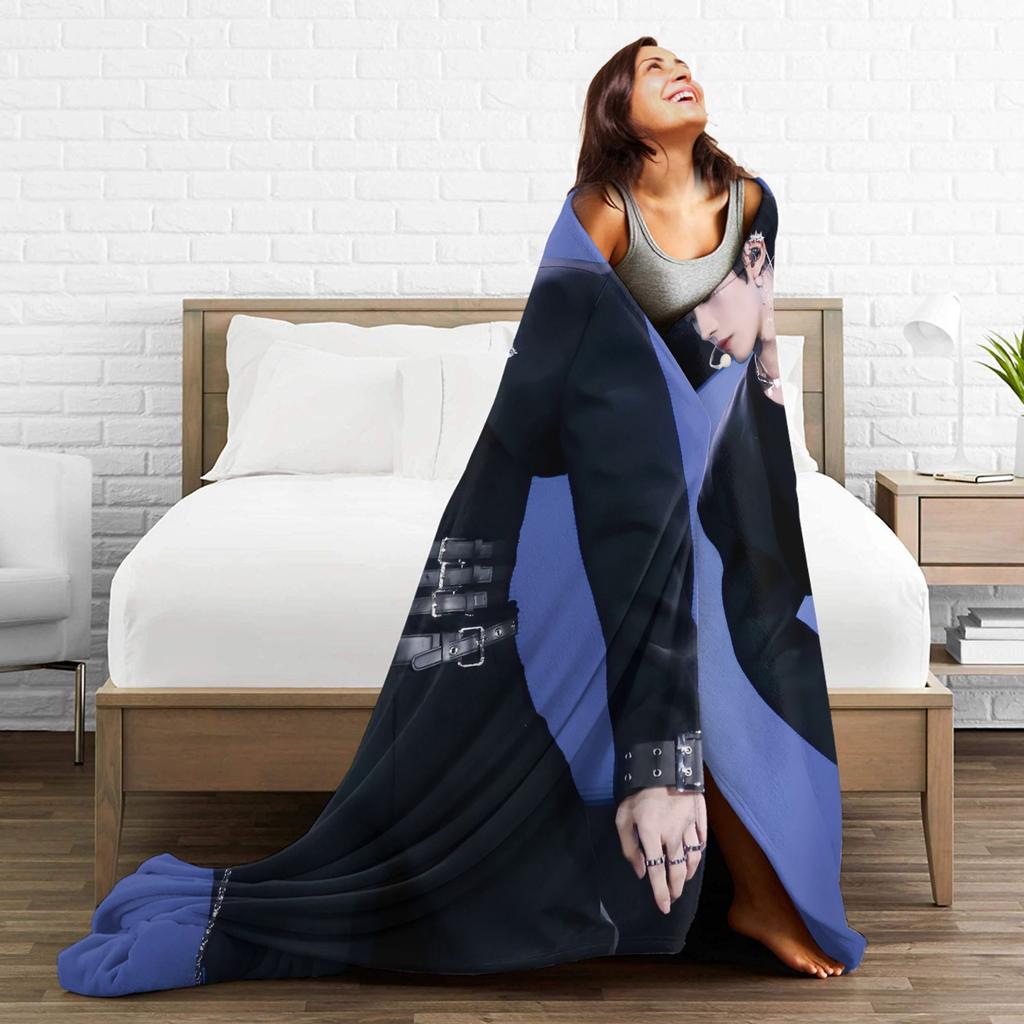 Huang Xing Eliot Huang D-Desire Blanket  Soft Funny Plush Throw Blanket For Students Living Room Flannel Bedspread Bed Cover