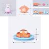 Festively Themed Resin Rabbit Eat Mooncake Micro Landscape Decor For Home And Party Decoration