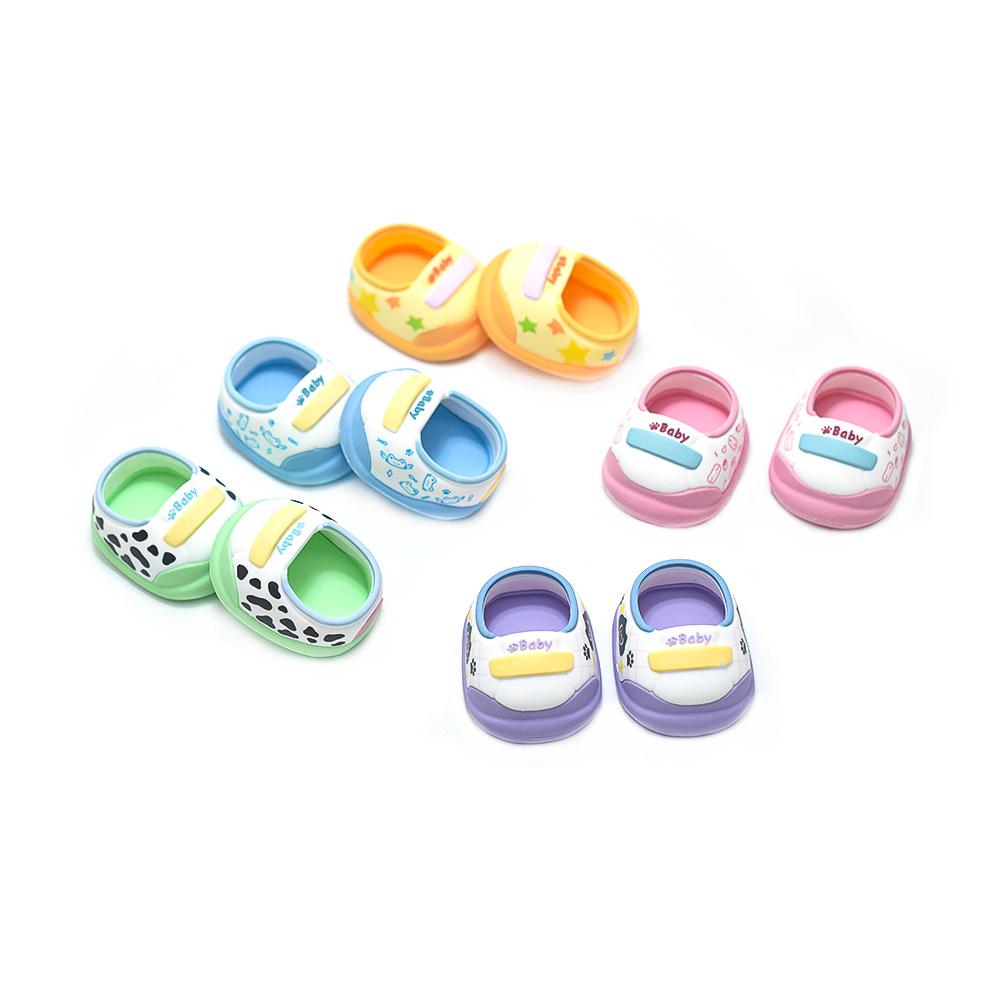 Baby clothes 20CM cotton doll shoes, chubby star dolls, cute cartoon plush toys, dress up accessories