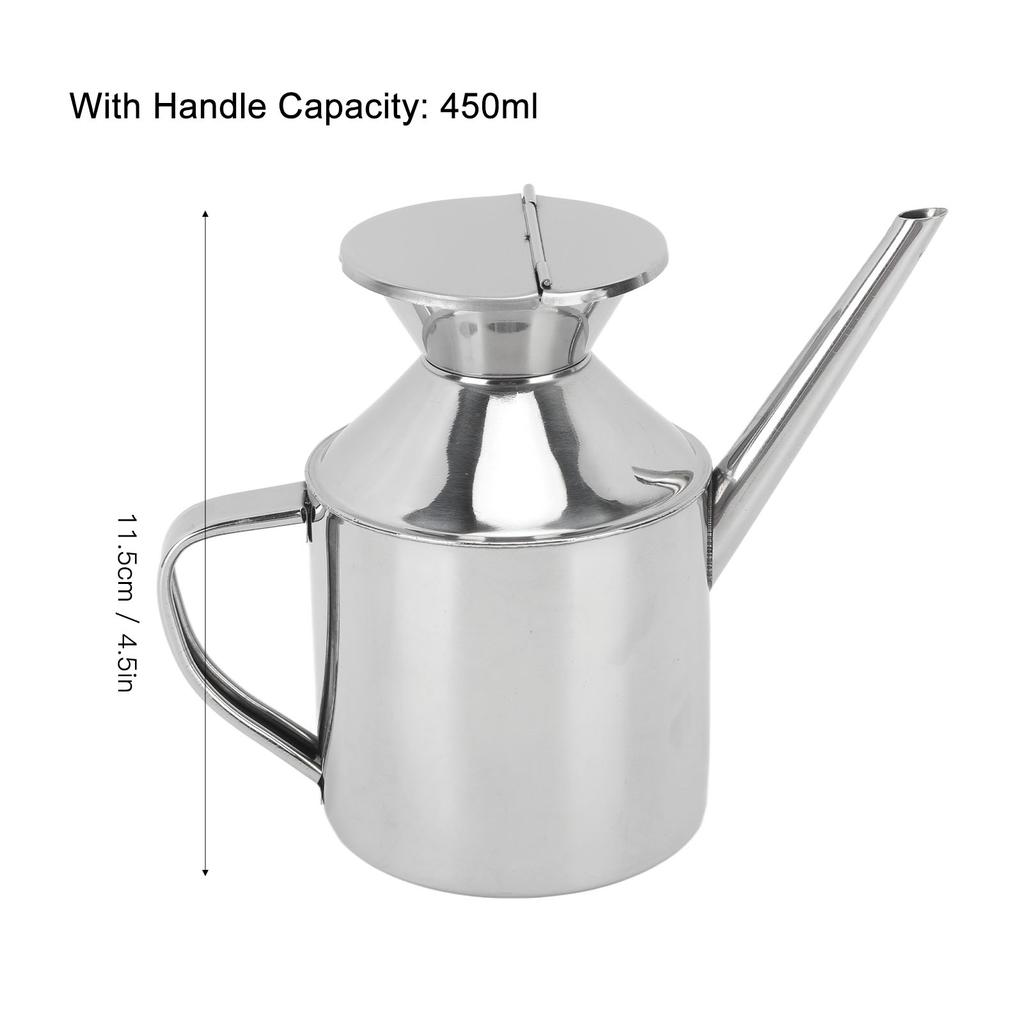 Stainless Steel Oil Can Multipurpose Oil Container Oil Dispenser Bottle for Soy Sauce Vinegar Cooking Wine Oil Dispenser Bottle