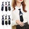 Uniform Pre Tied Tie for Girls Senior School Lady Uniform Pre-tied Tie Elegant Look for Business and Office Use