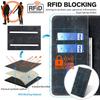 For TCL 505 Wholesale Phone Case RFID Blocking Wallet Stand Anti-Scratch PU Leather Cover