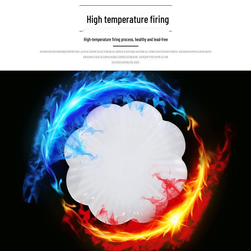 Pure White Irregular Ceramic Serving Plate - Creative Solid Color Dish for Home and Restaurant Use