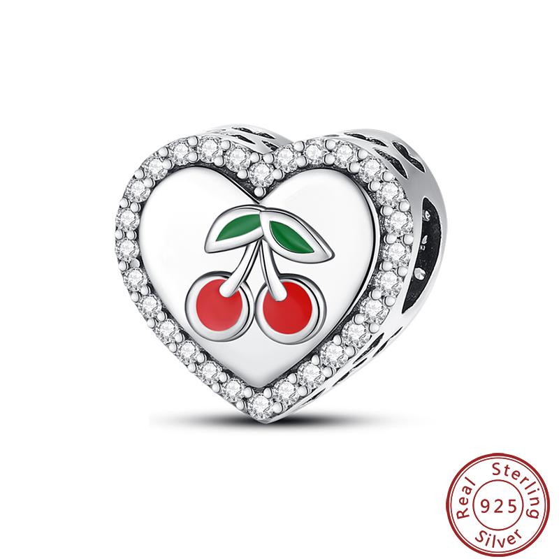 Copper Strawberry Pineapple Avocado Fruit Dessert Series Sweet Charms Beads 3Mm Diy Gift Fine Jewelry