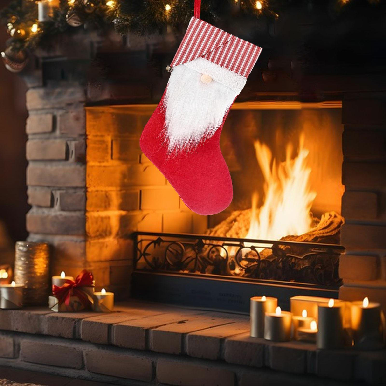 

Рождественский чулок, рождественское украшение, безликий старик, новинка, рождественские подвесные чулки, подарочный пакет для Striped