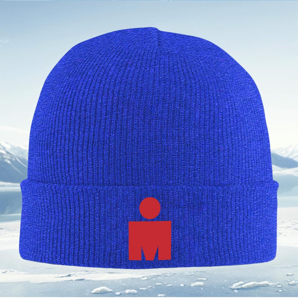 Red circle figure shape design Men Women Unisex Knitted Hat Beanie Pullover Cap Winter Thermal Warm Christmas Outdoor Cycling Hi