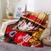 1pz Una Pezzo Monkey D Luffy Coperta in Flanella Fantasia Adatta a Tutte le Stagioni per Arredamento Casa Calore e Comfort Regali Regalo Festivo