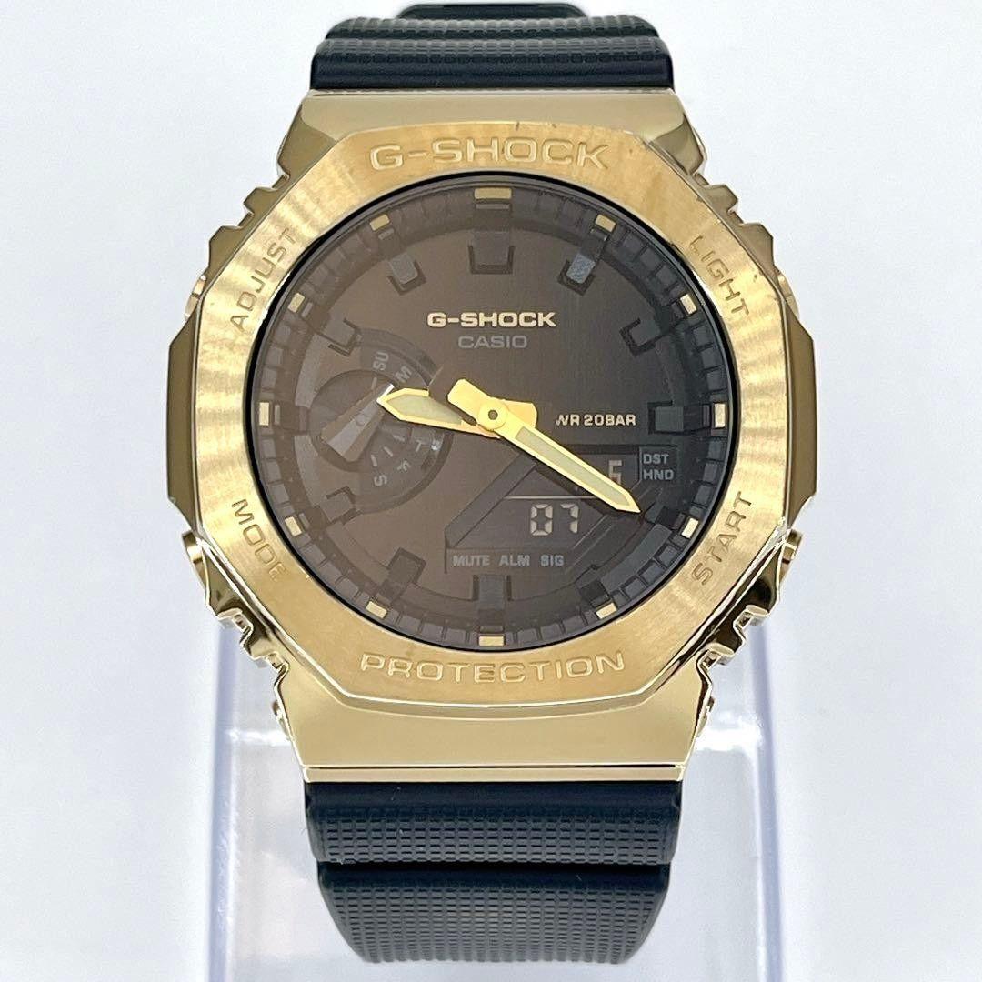 Used [Good condition/New battery] G-SHOCK GM-2100G Gold Casioak watch