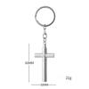 Cross Whistle Stainless Steel Keychain Creative Fun Design Hip Hop Couple Style Practical Backpack Pendant