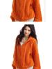 American Casual Cable Knit Hooded Sweater for Women - 2025 Spring/Autumn Trendy Loose Fit Jacket