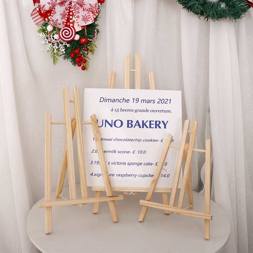 Students Adults Artist Tabletop Exhibition Wooden Holder Shelf Painting Easel Display Stand