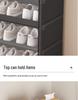 Sturdy Multi-layer Shoe Rack with Dustproof Transparent Shelves, Ideal for Home or Dorm.