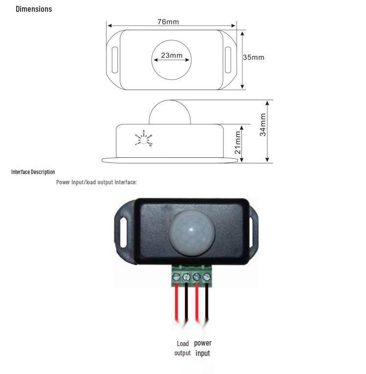 Intelligenter Niederspannungs-LED-Lichtstreifen mit Infrarotsensor und Bewegungserkennung
