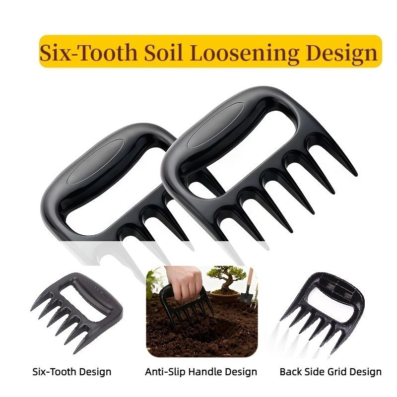 1pc Six-Tooth Soil Loosening Tool Rake Toothed Weed Cutter For Effective Soil Aeration Weeding Planting Gardening Accessories