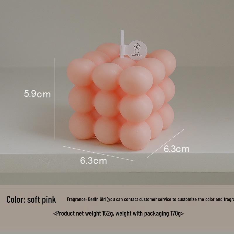 High-End Customizable Scented Candle Rubik's Cube Ornament Gift