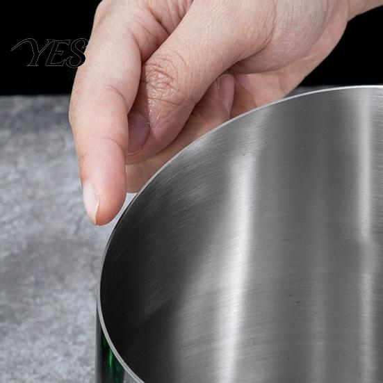 Enfriador de Champán Cubo de Hielo de Acero Inoxidable, Resistente para Vino con Boca Inclinada de Papelera de Escritorio, Espesado para Cerveza Multiusos para Bar KTV Multifunción
