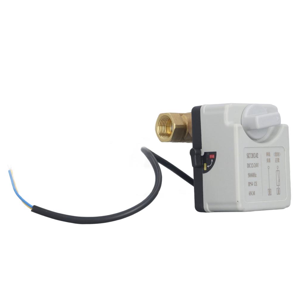 Motorisiertes Kugelhahn Manuell Automatisch 2-Draht 2-Wege Normalerweise Geschlossen DN15 Elektrisches Kugelhahn DC12‑24V