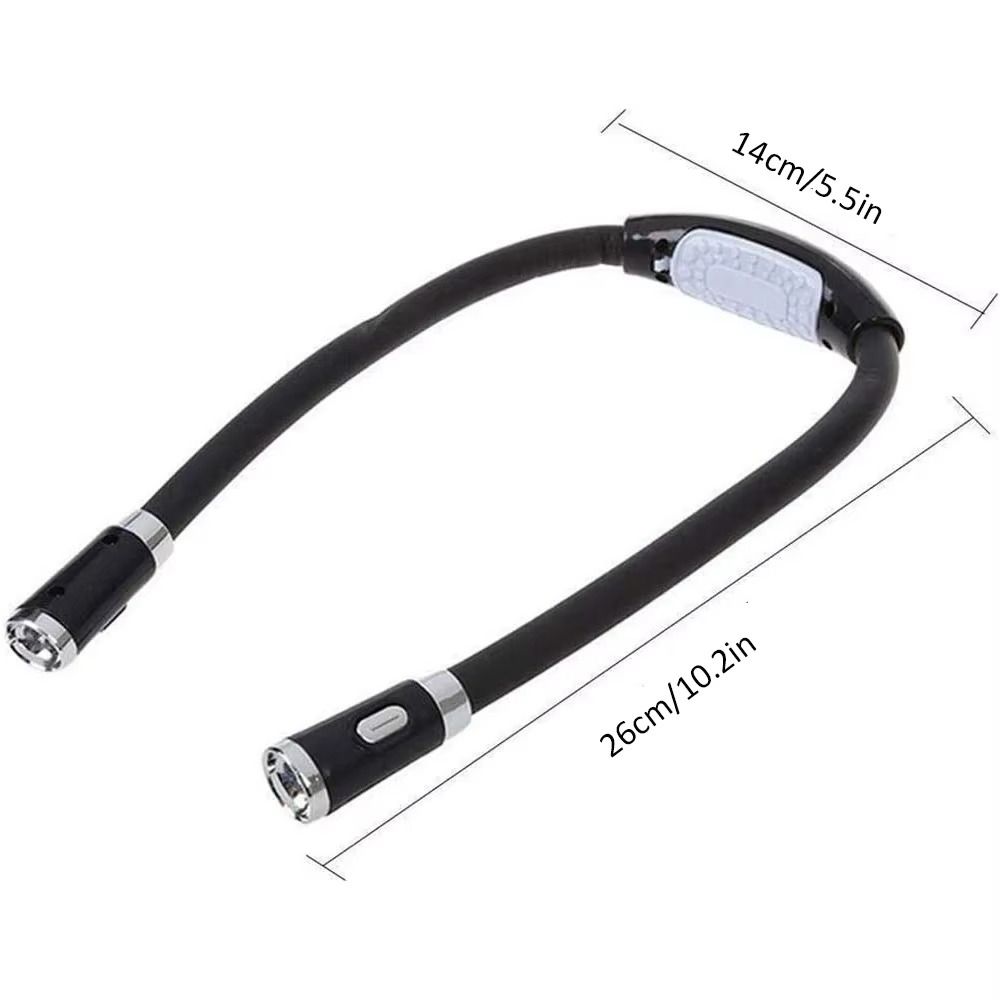 Creative Multi-angle Adjustable Book Light 4 LED Flexible Design Reading Lamp 4 Modes U-Shaped Handsfree Ligh Bedside
