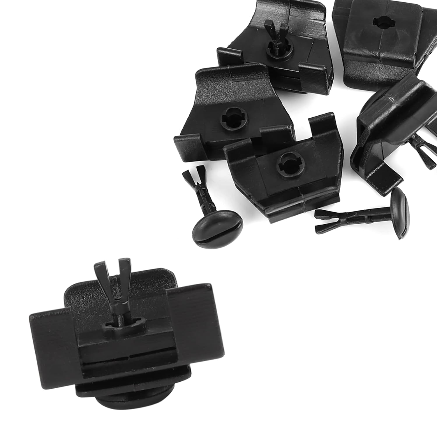 Front Fender Bumper Cover Clip 53879-58010 Rivet for Toyota Corolla 2009-2013 Black 5 Sets