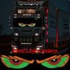 2pcs Devil's Eye Lantern , USB 5V Demon Eye Decorative Light With 11 Modes, Kaziran Big Eyes, Decorative Car Eyes LED Light