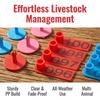 100Pcs Lightweight Livestock Ear Tags PP Ear Tags Easy Operation Numbered Livestock Ear Tags  Cow