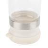 1PC Glass Honey Dispenser Clear Glass Syrup Bottle 350ml Heat Resistant with Removable Lid for Honey Sauces Restaurants Home