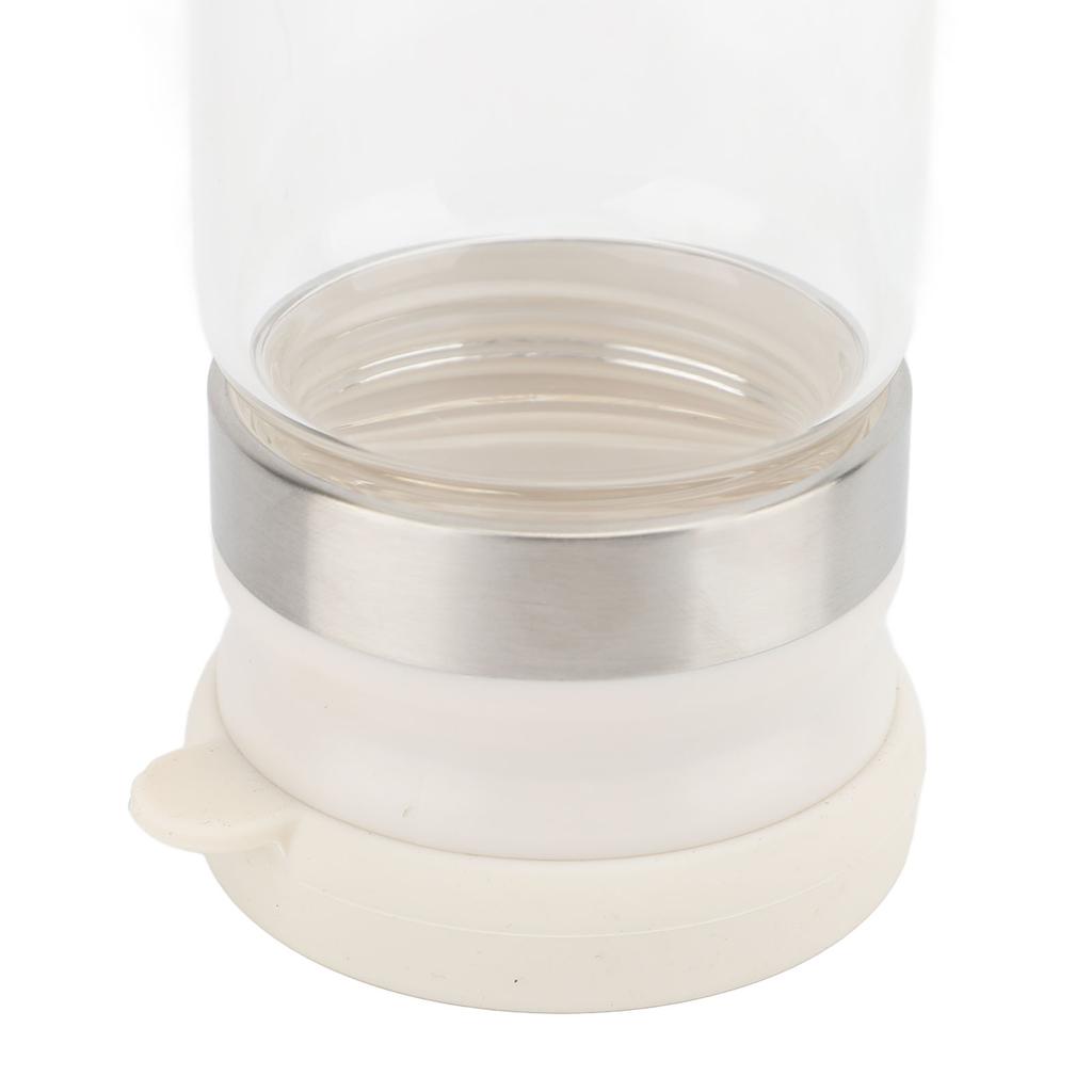 1PC Glass Honey Dispenser Clear Glass Syrup Bottle 350ml Heat Resistant with Removable Lid for Honey Sauces Restaurants Home