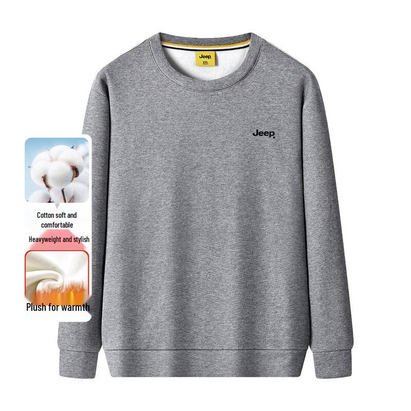 JEEP Men s 2025 Winter Warm Casual Loose Fit Sweatshirt M