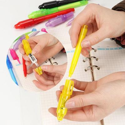 12 bolígrafos de tinta invisible con luz ultravioleta para regalos de fiesta, mensajes, bolígrafos espía, para rellenar bolsas de regalo, bolígrafos para resolver misterios