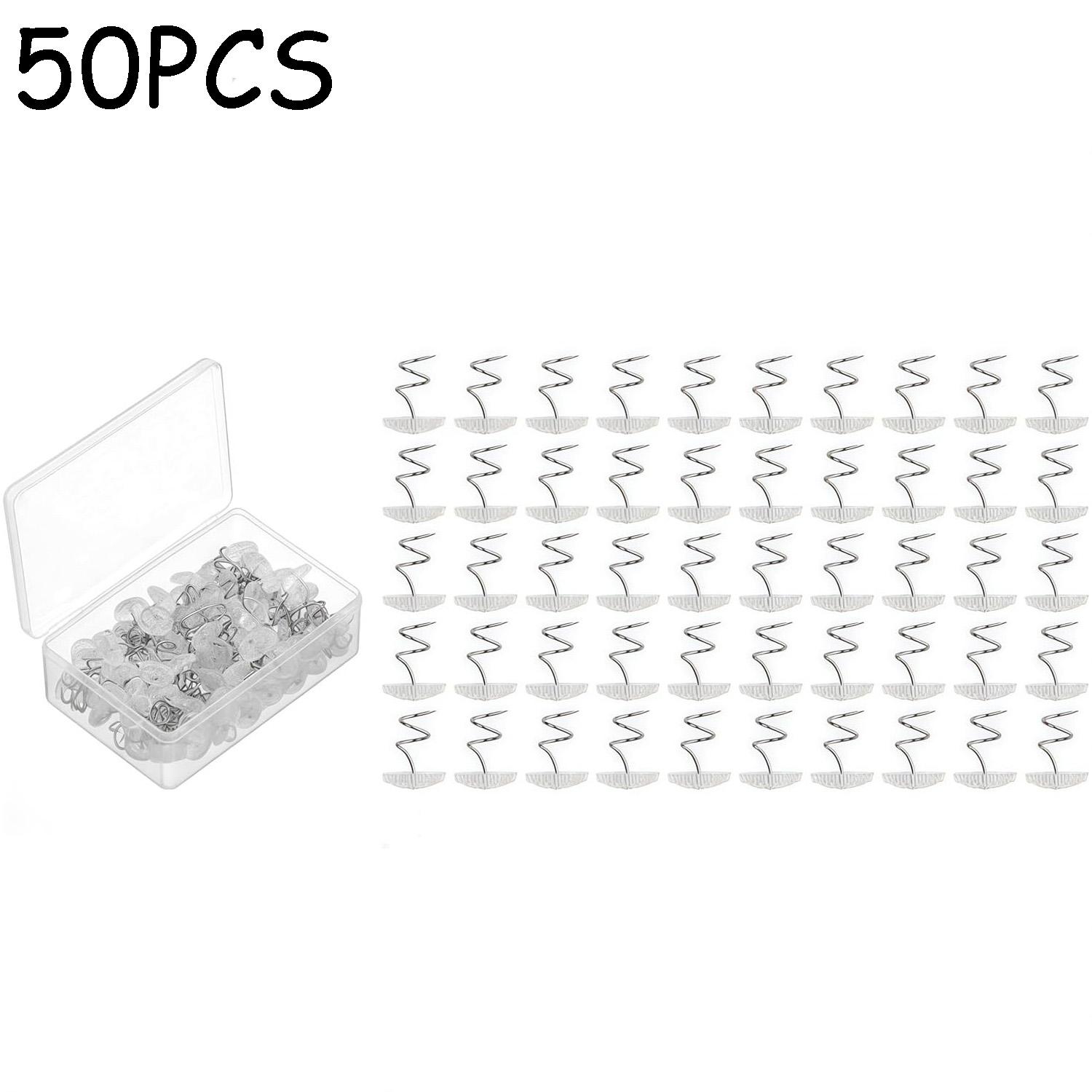 

50/100pcs Transparent Plastic Head Screw For Sofa Sheet Plastic Head Pin Screw Fastening Safety Buckle for Fixed Blankets