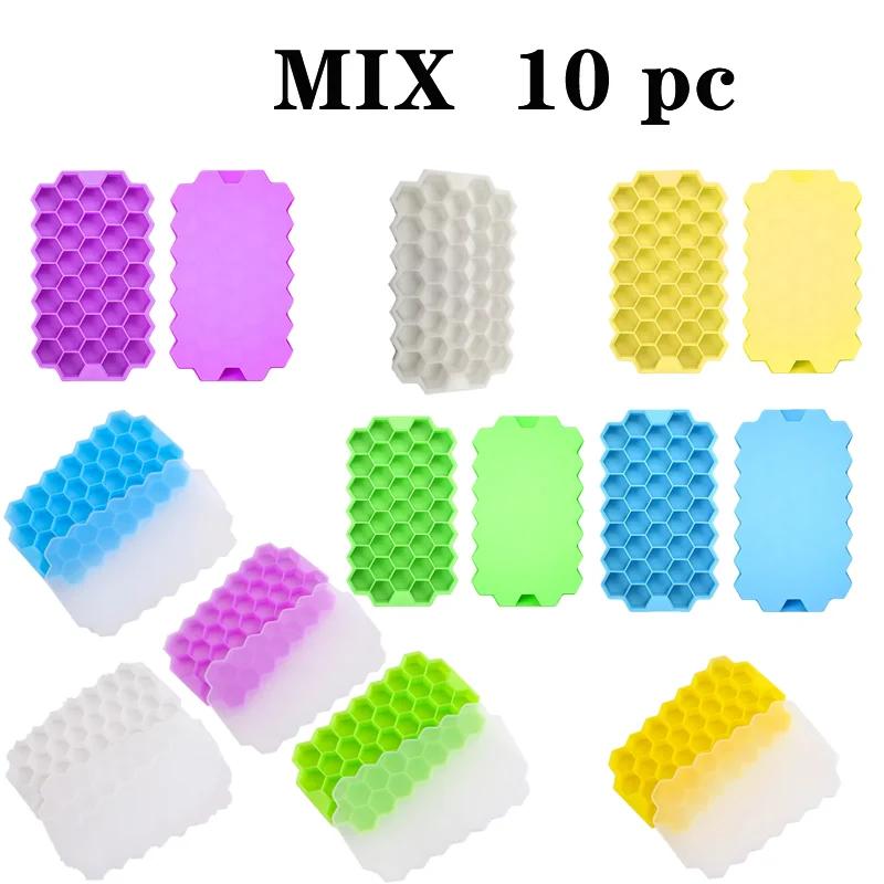 1/2/3/5Pcs Large Capacity Ice Tray Silicone Molds Honeycomb Ice Cube Molds For Chilled Drinks Whiskey Cocktails Food