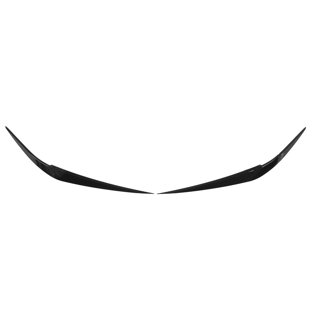 Pair Car Headlight Eyebrows Front Left Right Trim Exterior Decoration Replacement for X1 F48 2015+(Glossy Black )