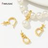18K Gold Plated Pendant Bail Clasps With Pearl Mounting,Brass Jewelry Connector Clasps DIY Handmade Jewelry Findings Wholesale