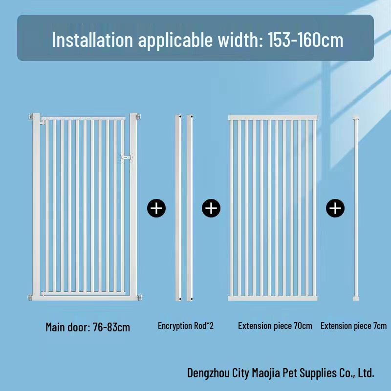 Large No-Drill Pet Gate: Dog Isolation, Cat Guardrail, and Anti-Cat Barrier