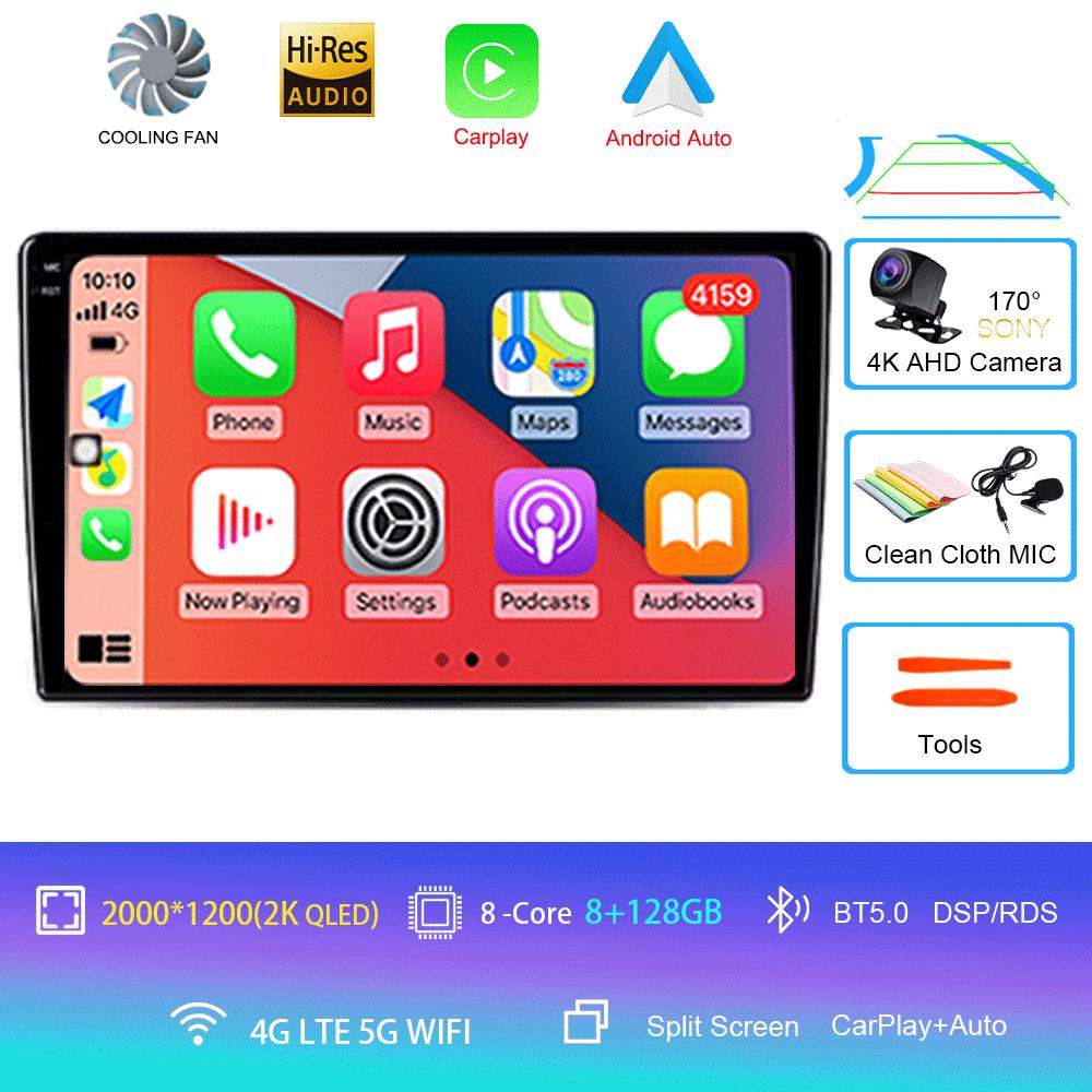 For VW/Volkswagen Golf Polo Tiguan Passat B7 b6/SEAT Leon Skoda Octavia Alhambra 2013 Radio GPS Android 14 Car Multimedia Player