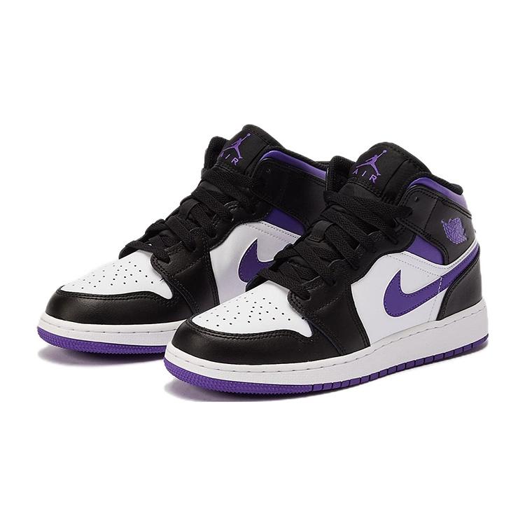(GS) Air Jordan 1 Mid 'Dark Iris' Kids' 554725-095