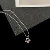 Blumen Hohl Anhänger Halskette Inlay Zirkon Stern Rosa Herz Hals Schmuck Für Frauen Mädchen Ästhetische Halskette Schlüsselbein Kette